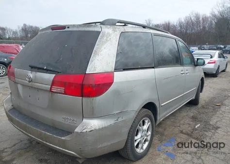 2004 Toyota Sienna Xle из США, поврежденный, VIN 5TDBA22C14S005350